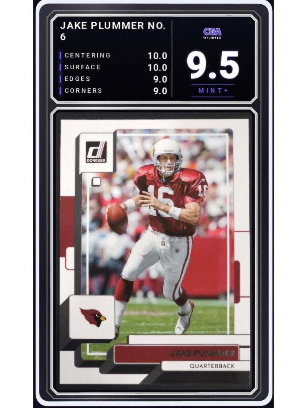 2022 Panini Donruss #6 Jake Plummer Arizona Cardinals - CGA 9.5 Digital Grade